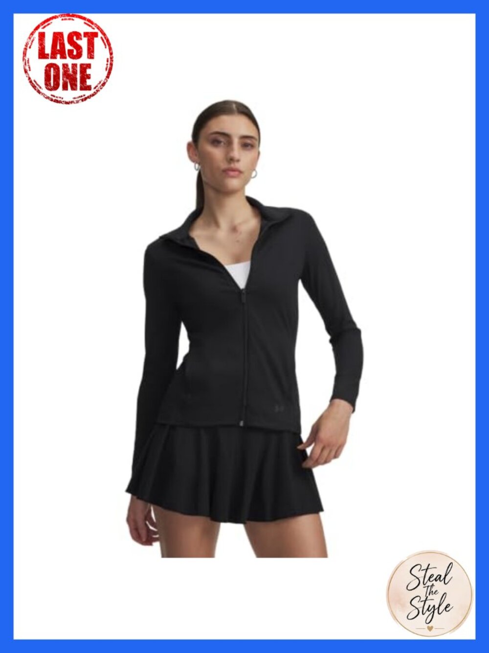 Women's Active Track Jacket Full Zip Loose Fit Long Sleeve Athletic